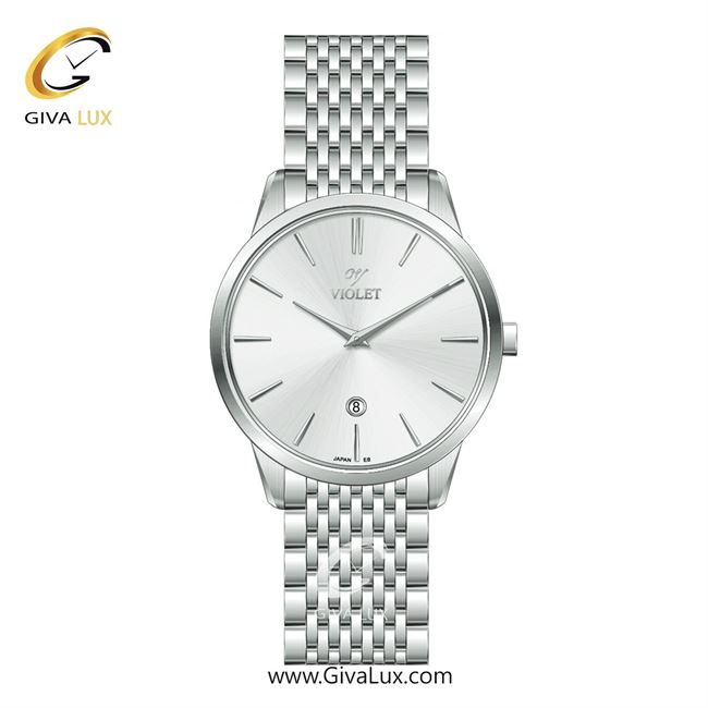 ساعت مچی اورجینال مردانه ویولت VIOLET نقره ای | نقره ای| نقره ای| کد رفرنس 0639